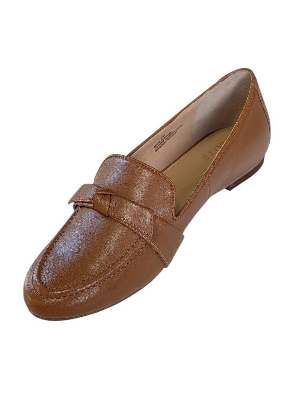 Talbots, Ryan Bow Loafers Camel Color Leather. Sz 7